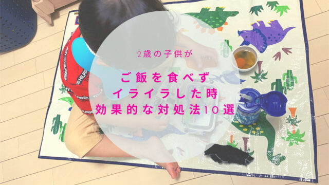 2歳児の子供がご飯を食べずイライラした時に効果抜群な対処法10選 転妻まめもちホンネ育児