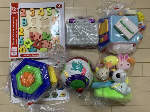 TOYBOX初回のおもちゃが到着(3歳＆11ヶ月用)